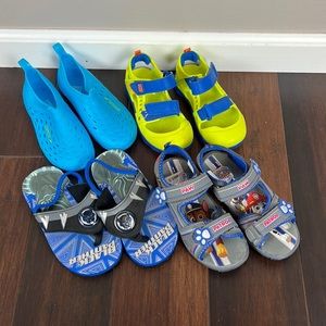 EUC/like new boys size 11 sandals and water shoes